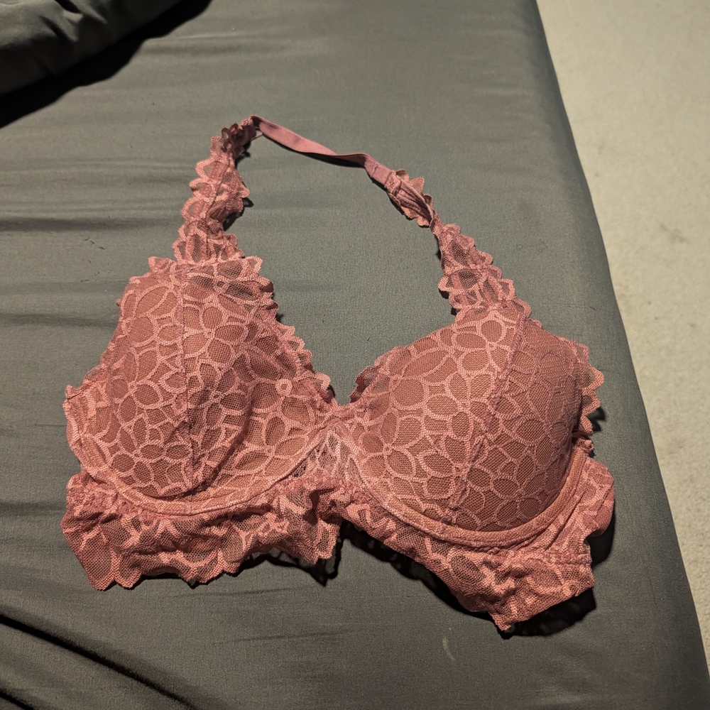 PINK Victoria's Secret Lace Bralette in Mauve